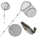 Fishing Net with Handle, with 85" Adjustable Handle Fishing Net- Foldable Landing Net for Steelhead, Salmon, Bass & More, Ideal for Kayak/Fly/Catfish Trout Fishing, Fishing Gear Gifts for Men