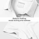 Boladeci Women's Golf Polo Shirts Short Sleeve UPF 50+ Sun Protection 4-Button Tennis Collared Shirts (White, M)