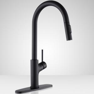 Achelous Black Kitchen Faucet with Pull Down Magnetic Docking Sprayer,Stainless Steel Pull Out RV Kitchen Sink Faucets,Single Handle Deck Mount,Grifos De Cocina (Black)