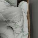 Niagara Sleep Solution Ultra Soft Full Size Mattress Topper - Viscose Made from Bamboo Pillow Top Mattress Pad for Back Pain Relief - Naturally Cooling for Hot Sleepers, Green