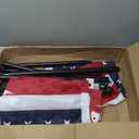 Indoor FlagPoleBlack Ball Telescoping Flag Pole for 6FT-8 FT Height,with Thickened Embroidery Star American Flag, 360 Degree Rotation Will Not Entangle The Flagpole Flag Pole Stand 2-Pack
