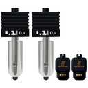 2PCS H2S/H2D Combo/P2S Hotend Kits 0.4mm Hardened Steel Nozzles- for 3D Printer Bambu H2D/A1/A1 Mini Extruder Hot End/Printhead with Silicone Socks Heatbreak Assembled Heatsink and Heat Block