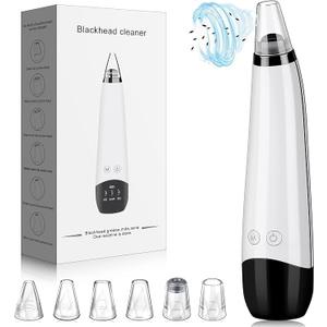 2022 New Version Blackhead Vacuum Remover Acne Remover,Facial Pore Cleanser Electric Acne Comedone, 6 Adjustable Suction Power, USB Rechargeable, Blackhead Extractor Tool