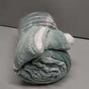 Bedsure GentleSoft Sherpa Fleece Throw Blanket for Couch - Thick and Warm Throw for Women and Men, Soft Fuzzy Plush Throw Blanket for Winter, Non-Heated, Sage Green, 50x60 Inches