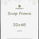32x48 Poster frame, Plexiglass, Black Snap Frames, Coating Aluminum Profile, Display Horizontally & Vertically1PCS