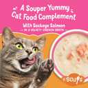 Purina Friskies Grain Free Lickable Cat Food Toppers Lil Soups With Sockeye Salmon in Chicken Broth - (Pack of 8) 1.2 oz. Cups (EXP 02/29/28)