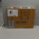 Stupa Solid Wood End Table  22" Tall Round Side Table for Living Room or Bedroom, Handcrafted Accent Table in Distressed Black Finish, Easy Assembly, Modern Minimalist Design for Small Spaces