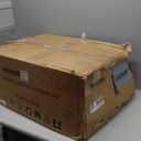 26" H Counter Height Bar Stools Set of 3, Modern Faux Leather Upholstered Barstools with Backrest for Kitchen Island, Black Metal Frames, Cream