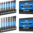 ANDELI Magnetic Hex Screwdriver Bit Set, 1/4 Hex-Shank2.55" Long 20pcs (Metric & Piec) Impact Allen Wrench Drillwith Storage Box, S2 Material, Metric & SAE