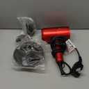 Slopehill Professional Ionic Hair Dryer, Powerful 1800W Fast Drying Low Noise Blow Dryer with 2 Concentrator Nozzle 1 Diffuser Attachments for Home Salon Travel (Agate Red)