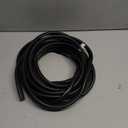 5M Long 2mm Groove Wide 10mm Height Rubber Hollow Air Sealed Seal Strip Black