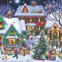Galison The High Street of Hope 1000 Piece MultiPuzzle Jigsaw  Puzzle with 5 Mini Shaped Puzzles Within, Colorful Mantras to Lift the Spirits, Thick and Sturdy Pieces, Fun and Challenging for Adults
