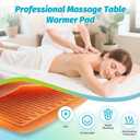 Massage Table Warmer Heating Pad Professional SPA Massage Bed Warmer with 9 Hour Timer, 9 Heat Settings, Overheat Protection for Massage Bed & Spa, 30" x 71", with Portable Storage Bag