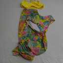 NECIOUS Girls Swimsuit, 3 Piece Bikini Bathing Suit Tropical Floral Swimwear with Cover Up Pants 7-16Y (9-10 Years, Yellow)