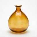 HD 10in Amber Glass Vase
