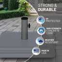 US Weight 40 Pound Umbrella Base - Weighted Umbrella base For Use With Patio Table Heavy Duty Base- Made in the USA
