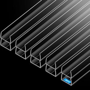 MONOID Drawer Edge Protector, Slip-On Clear Table Corners Guards, Door Kitchen Furniture Bumper, Prevent Wear, Impact Protection, Ease to Cut, 3/4" Thick, 24" Length – Clear, Pack of 20