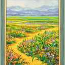 Golden State Art 11x14 Picture Frame Plexiglass Green with Gold Color | Acrylic Front, Fits 11x14, Photo, Art, Poster or Print Display, Ornate Vintage Finish Photo Frame