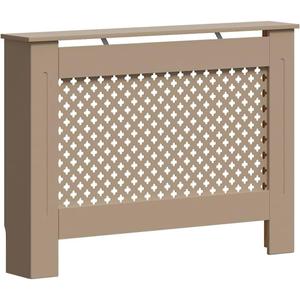vidaXL Radiator Cover, Radiator Guard for Home Office, Heater Cover for Living Room Decorative, Heating Cabinet Protective Cover, Brown MDF, 44.1" x 7.5" x 32.1"