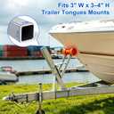 Boat Trailer Winch Stand with U-Bolts,4mm Hot-Dip Galvanized Steel