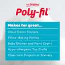 Fairfield The Original Poly-Fil, Premium Polyester Fiber Fill, Soft Pillow Stuffing, Stuffing for Stuffed Animals, Toys, Cloud Decorations, and More, Machine-Washable Poly-Fil Fiber Fill, 5 lb Box