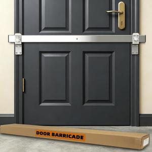 34" Stainless Steel Door Security Bar, Fits Doors 28"-32" Wide