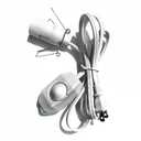 Himalayan Salt Lamp Cord Original Replacement Cord with Dimmer Switch,E12 Candelabra Screw Base Hanging Light Bulb Extension Cord Adapter with 59 inch Wire (White)