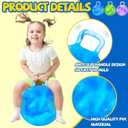 3 Pack Bouncy Balls with Handle for Kids, Ride On Toys Balls for Kid 3 4-8, 15 Inch Hopper Ball with Air Pump for Kids Jumping Sports Ride Games Balance Exercise Indoor Outdoor Fun