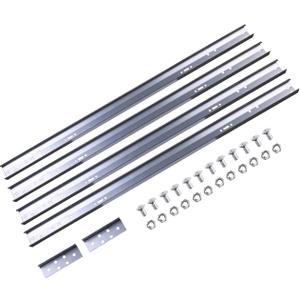 Garage Door Vertical Track Replacement,76 Inch Spliced Track for Garage Doors, Galvanized Steel Hardware Tracks for Left and Right Vertical Brackets, Compatible with 2 Inch Rollers