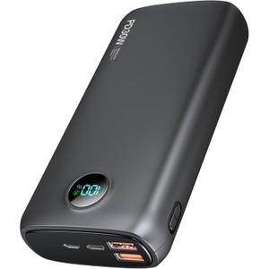 Power-Bank-Portable-Charger - 40000mAh Power Bank QC 4.0 and PD 30W Quick Charging Built-in LED Display 2 USB 1Type-C Output Compatible with Most Electronic Devices on The Market(Dull Black)