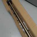 Heavy Duty Curtain Rods, 1 1/8 Inch Diameter Single Curtain Rod 36-72Inch(3-6ft) Extendable Length with End Caps Adjustable Modern Brackets-Antique Bronze