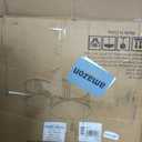 Garden 4 you Nesting Coffee Table, 23.6" Round Coffee Table Set of 2, Glass Nesting Table with Metal Frame, Center Tables for Living Room Bedroom Balcony, Grey