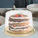NUOBESTY 10pcs Disposable Clear Plastic Cake Boxes - Round Cake Carriers & Display Containers, 6inch