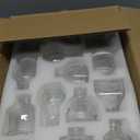 Hewory 2.3'' Mini Bud Vases: 28Pcs Small Clear Glass Vases Bulk for Wedding Party Table Accent - Tiny Decoration for Babies Breath Wildflowers
