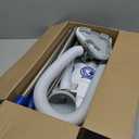 Pool Vacuum for Smaller Above-Ground Pools, Pool Cleaner with Telescopic Pole & 13ft Hose, Handheld Pool Vacuum Driven by Filter Pump, Pool Cleaning Kit for Small Above-Ground Pool