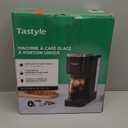 Single Serve Coffee Maker, Iced and Hot Coffee Machine for K Cup & Grounds, Compact Design, 40oz Removable Water Reservoir, 6 to 24 Oz Brew Sizes, Fits 7.3" Travel Mug, Black