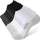 BAMBOO COOL Men's No-Show Socks Low Cut Breathable Moisture-Wicking Socks Non Slip Running Workout casual, 6 Packs L