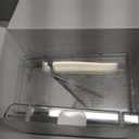 HIHEGD 2-Tier Bathroom Organizer with Dividers, Clear Under Sink and Pull-Out Cabinet Organizer for Kitchen and Pantry Storage