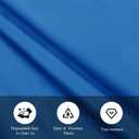2 x tujol Royal Blue 6 Pack Plastic Table Cloth 54" x 108", Disposable Tablecloths Rectangle Table Cover, Plastic Tablecloths for Parties