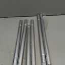 7/8 inch Curtain Rods for Windows 66 to 120 Inch, USFOOK Telescoping Splicing Drapery Rods, Decoration for Home with Silver Decorative Translucent Finials