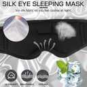 Sleep Headphones Sleep Mask with Bluetooth Headphones, LC-dolida Eye Mask for Sleeping Eye Pillow Sleeping Headphones for Side Sleepers Thin Speaker Cool Gadgets Gifts for Men&Women