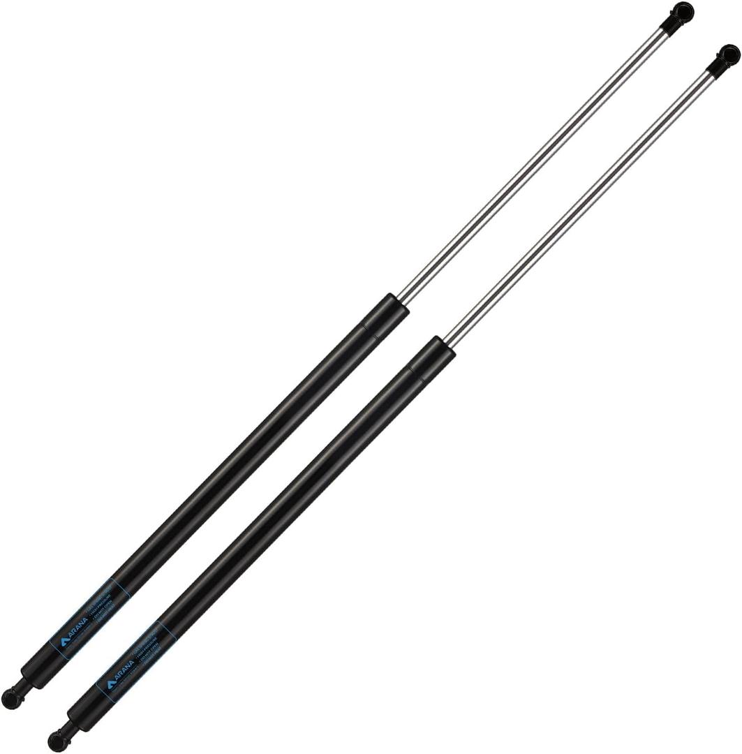 ARANA ST280M250 28 inch 250LB/1112N Gas Struts, Murphy Bed Piston 250lb, Heavy Duty Bed Cover Shocks Lift Support Spring for Tonneau Cover Truck Bed Cover Floor Hatch Basement Trap Door, 2Pcs