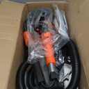 Protmex Cordless Impact Wrench, 900Ft-lbs (1200N.m) 1/2" Brushless Impact Gun, 21V High Torque Power Impact Driver, 2x4.0Ah Batteries Electric Impact Motor Variable Speeds for Car/Pickup Truck/Mower (Orange)