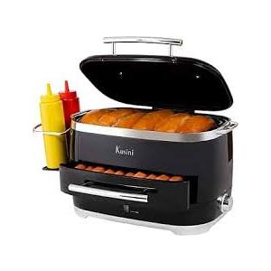Kusini Hot Dog Steamer Machine With Bun Warmer, 24 Hot Dog & 12 Buns - Electric Food Steamer for Cooking Vegetables, Fish, & More - Unique Housewarming Gift Idea - Movie & Date Night Hosting Essential