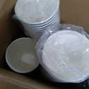 LITOPAK 100 Pack 16 oz Disposable Paper Coffee Cups with Lids for Coffee, Water, Juice, or Tea, Blue and Gray Hot Paper Cups for Home, Restaurant, Store, and Cafe