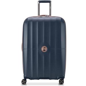 DELSEY PARIS Carrousel Hardside Expandable Luggage with Spinner Wheels, Navy, Checked-Large 28 Inch