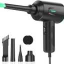 Meudeen Air Duster - Electric Air Blower - 5.74oz High Power Cleaning for Computer - PC - 2 Gear Compressed Air (Green)