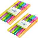Novelinks 4oz Big Bubble Wands 12 Pack - 14 Blow Bubbles Solution Bubble Blowing Summer Toy for Party Favor Outdoor Activity