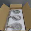 Modern Vanity Light 3-Lights Brushed Nickel Vanity Light Crystal Bathroom Wall Light Bathroom Light Fixtures with Round Shade (Exclude Bulb)