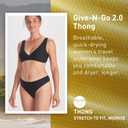 Exofficio Women's Givengo V2 Thong (Black, M)
